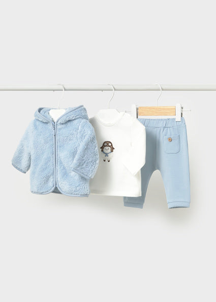 Mayoral Baby Boy Blue 3 Piece Fur Tracksuit 2670