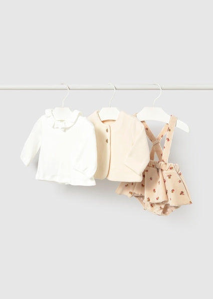 Mayoral Baby Girl Cream 3 Piece Skirt Set 2830