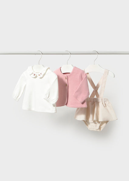 Mayoral Baby Girl Pink 3 Piece Skirt Set 2830