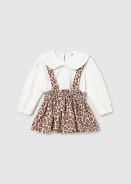 PRE ORDER Mayoral Baby Girls Leopard Print Romper Set 2950