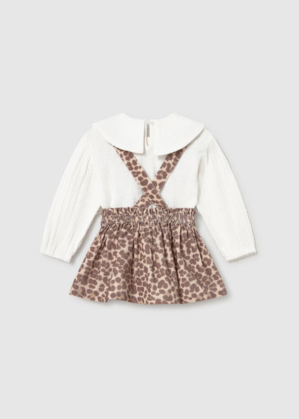 PRE ORDER Mayoral Baby Girls Leopard Print Romper Set 2950