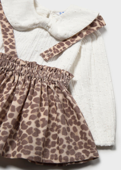 PRE ORDER Mayoral Baby Girls Leopard Print Romper Set 2950