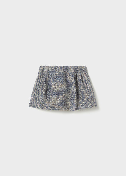 PRE ORDER Mayoral Baby Girls Navy Tweed 3 Piece Skirt Set 2954