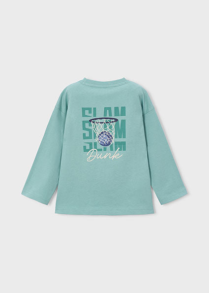 Mayoral Boys Aqua Basketball T-Shirt 4006