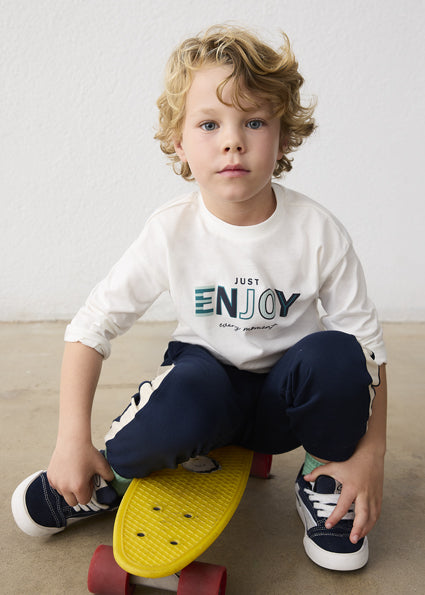 Mayoral Boys White Print T-Shirt 4007