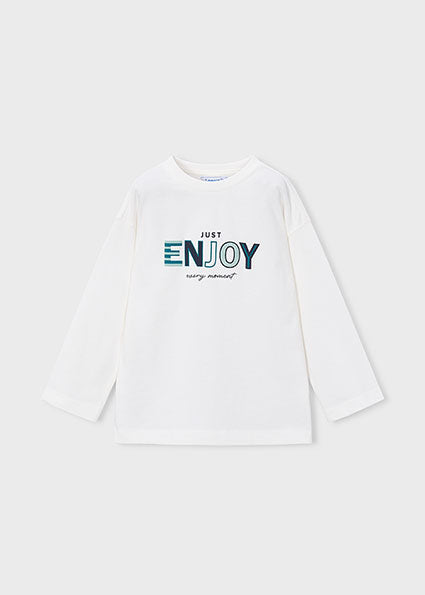 Mayoral Boys White Print T-Shirt 4007
