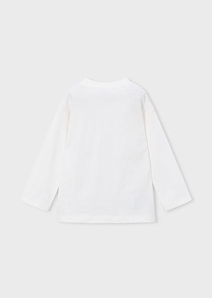 Mayoral Boys White Print T-Shirt 4007
