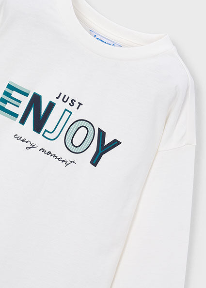 Mayoral Boys White Print T-Shirt 4007