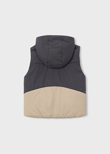 Mayoral Boys Beige Reversible Gilet 4312