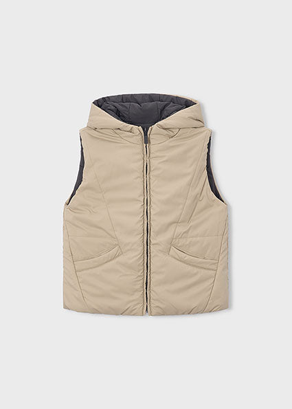 Mayoral Boys Beige Reversible Gilet 4312