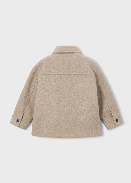 Mayoral Boys Beige Knit Overshirt Jacket 4467
