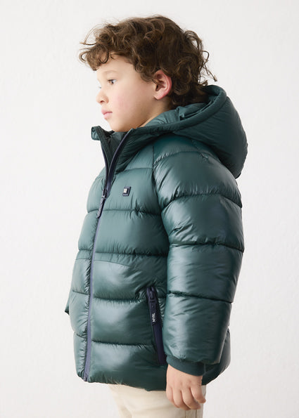 Mayoral Boys Green Matte Puffer Jacket 4469