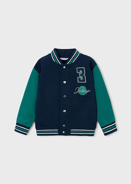 Mayoral Boys Navy & Green Bomber Jacket 4473