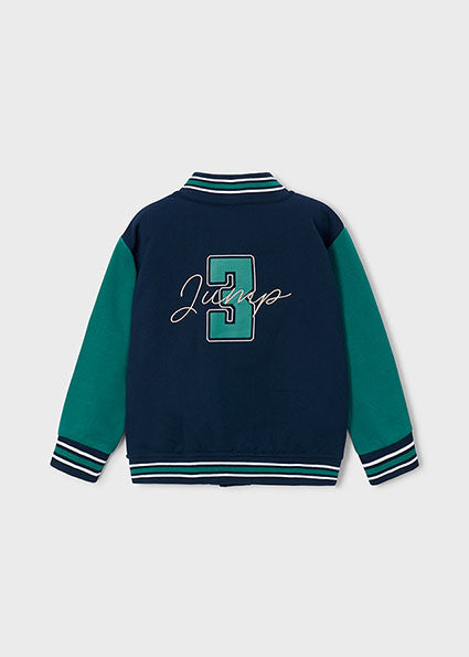 Mayoral Boys Navy & Green Bomber Jacket 4473
