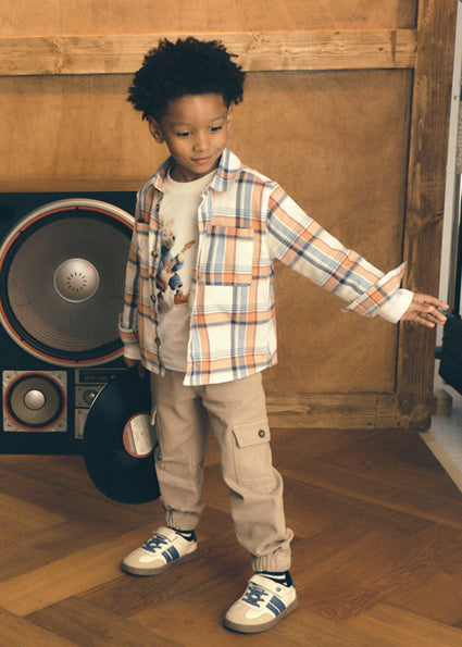 Mayoral Boys Dark Beige Cargo Pants 4509