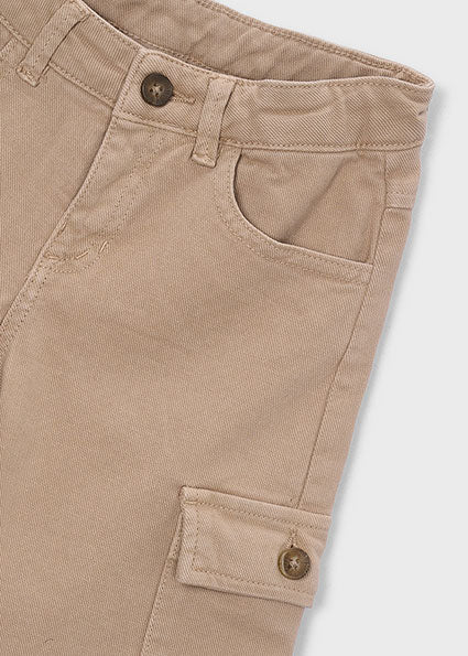 Mayoral Boys Dark Beige Cargo Pants 4509