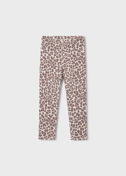 Mayoral Girls Brown Leopard Print Bow Legging Set 4209 4701