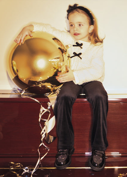 Mayoral Girls Black Leggings & Sequin Jacket Set 4740