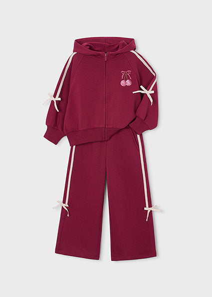 PRE ORDER Mayoral Girls Cherry Bow Tracksuit 4814