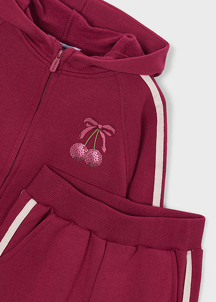 PRE ORDER Mayoral Girls Cherry Bow Tracksuit 4814
