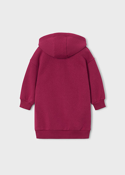 Mayoral Girls Cherry Fleece Hooded Dress 4916