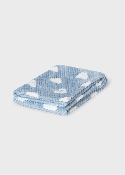 PRE ORDER Mayoral Baby Blue Faux Fur Cloud Blanket 9147