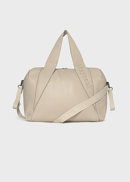 Mayoral Beige Faux Leather Baby Pram Bag 9155