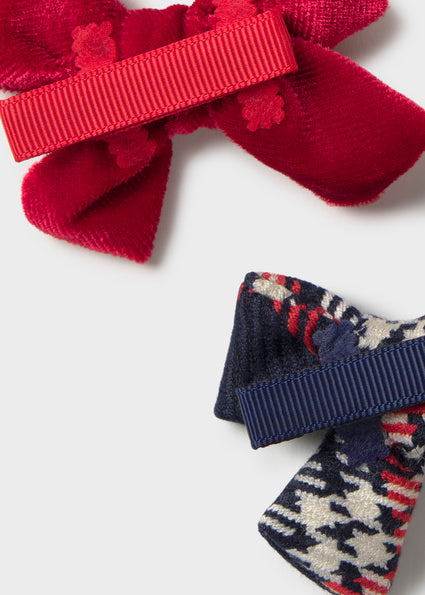 Mayoral Baby Girls Red 2 Pack Hair Clips 10261
