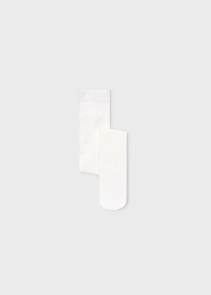 Mayoral Girls White Knitted Tights 10282
