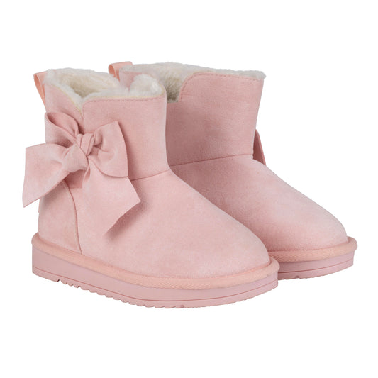 ADee Girls Baby Pink Bow Ugg Boot Bowtiful image 0