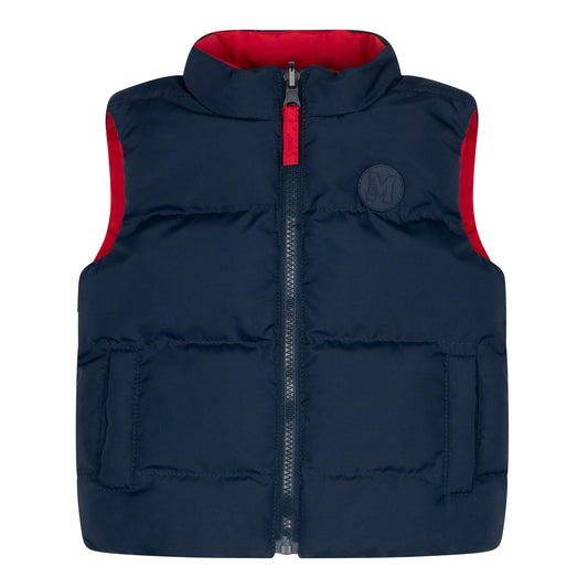 Mitch and Son Dark Navy Reversible Gilet Barker image 0