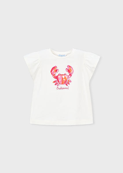 Mayoral Girls Fuschia Crab Legging Set 3007 3722