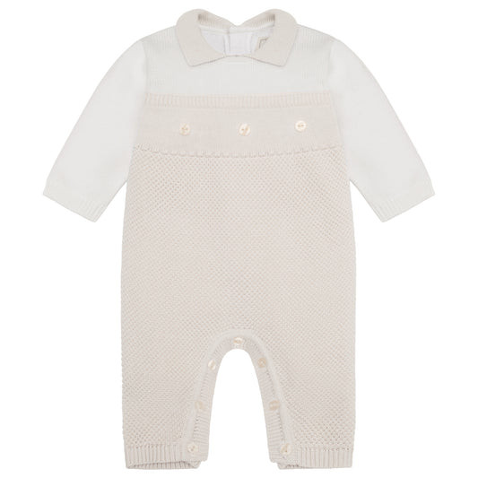 Emile Et Rose Baby Stone Knitted Babygrow Kenzie