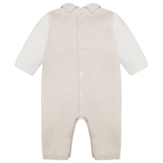 Emile Et Rose Baby Stone Knitted Babygrow Kenzie