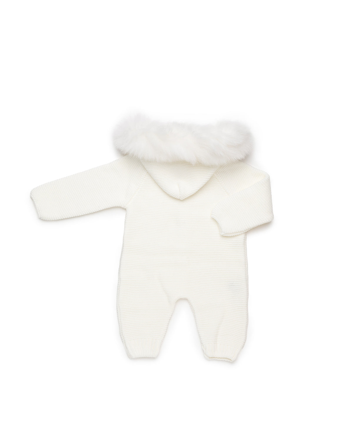 Juliana Baby Cream Knitted Hooded Snowsuit 26720
