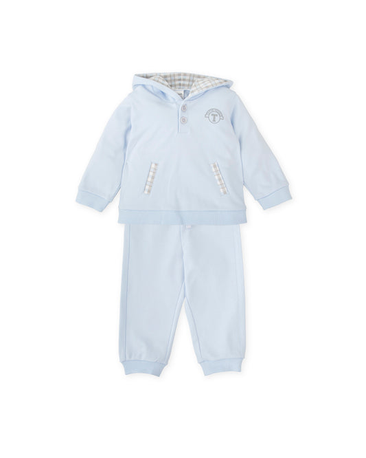 Tutto Piccolo Boys Blue Hooded Tracksuit 2714