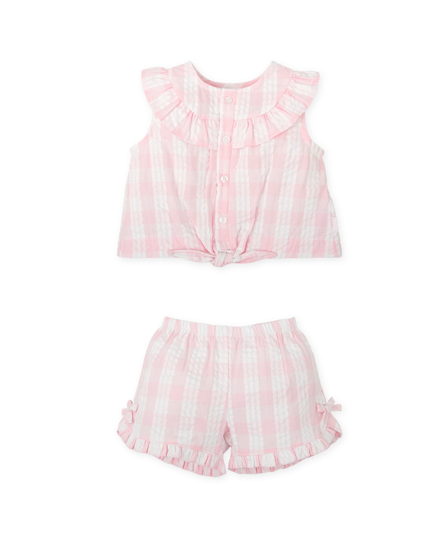 Tutto Piccolo Girls Gingham Short set 2724