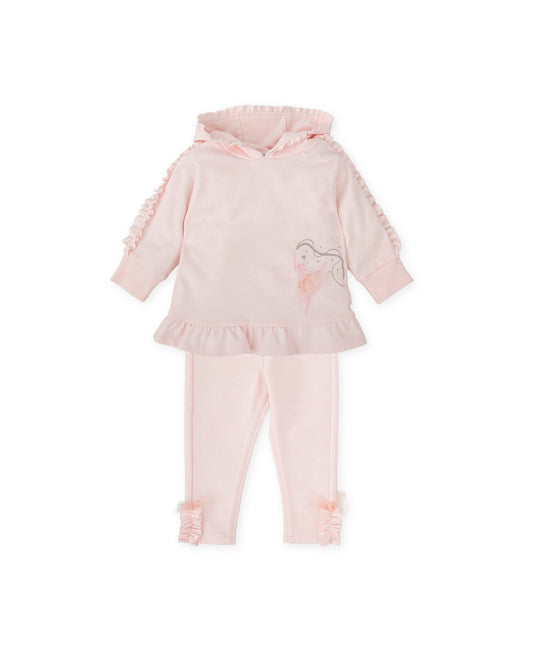 Tutto Piccolo Girls Pink Frill Tracksuit 2741