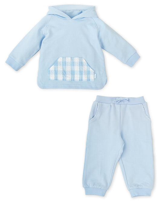 Tutto Piccolo Boys Blue Hooded Tracksuit 2760