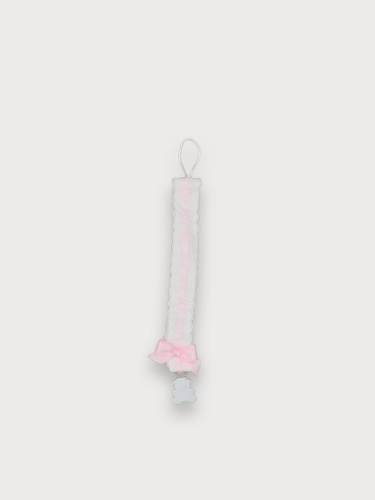 Sardon Baby Pink Embroidered Ribbon Dummy Clip 109 image 0