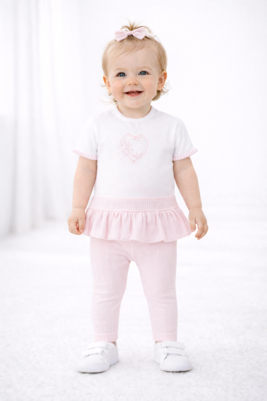 Pastels & Co Pink Ruffle Legging Set Hope