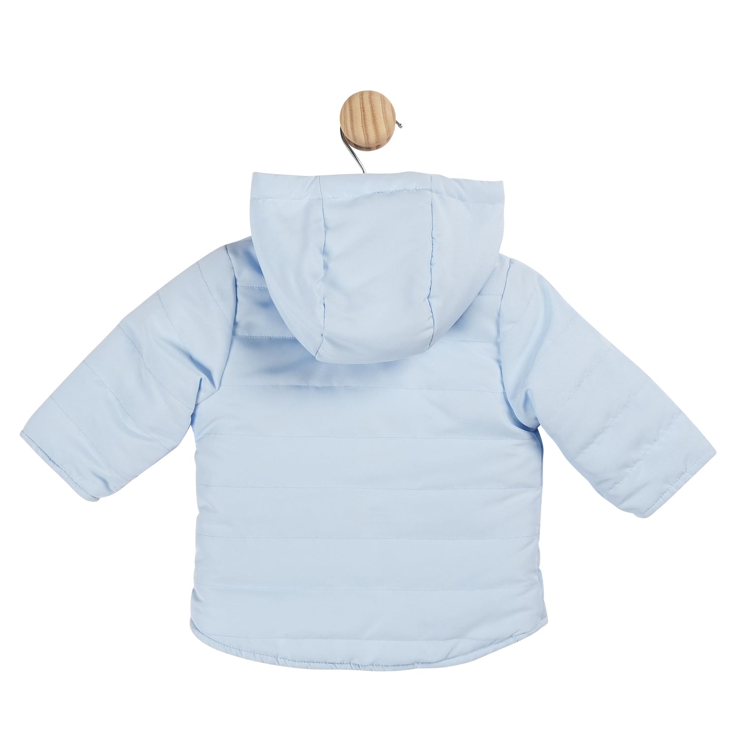 Mintini Baby Boys Blue Reversible Padded Quilted Jacket 5908 image 1