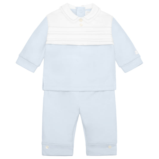 Emile Et Rose Bbay Boy Blue Polo & Trouser Set Kevin