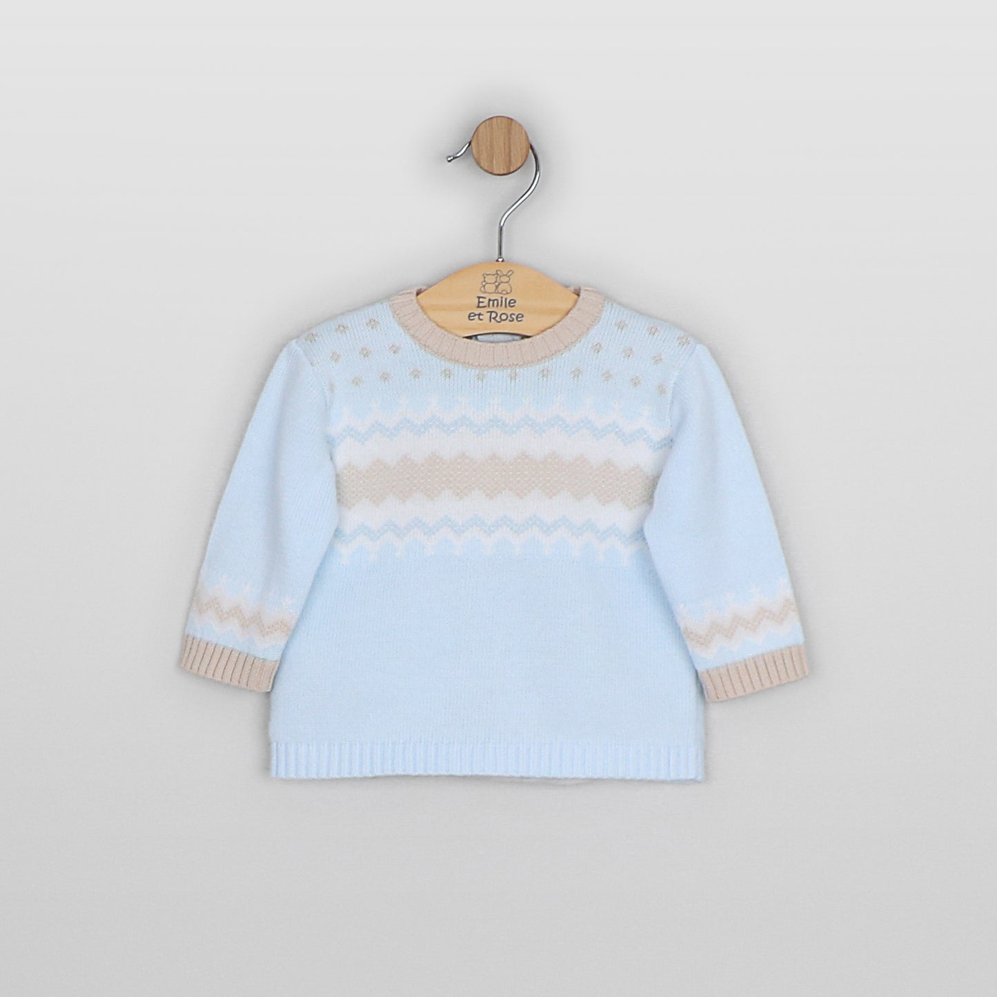 Emile Et Rose Boys Blue Knitted Trouser Piece Set Martin