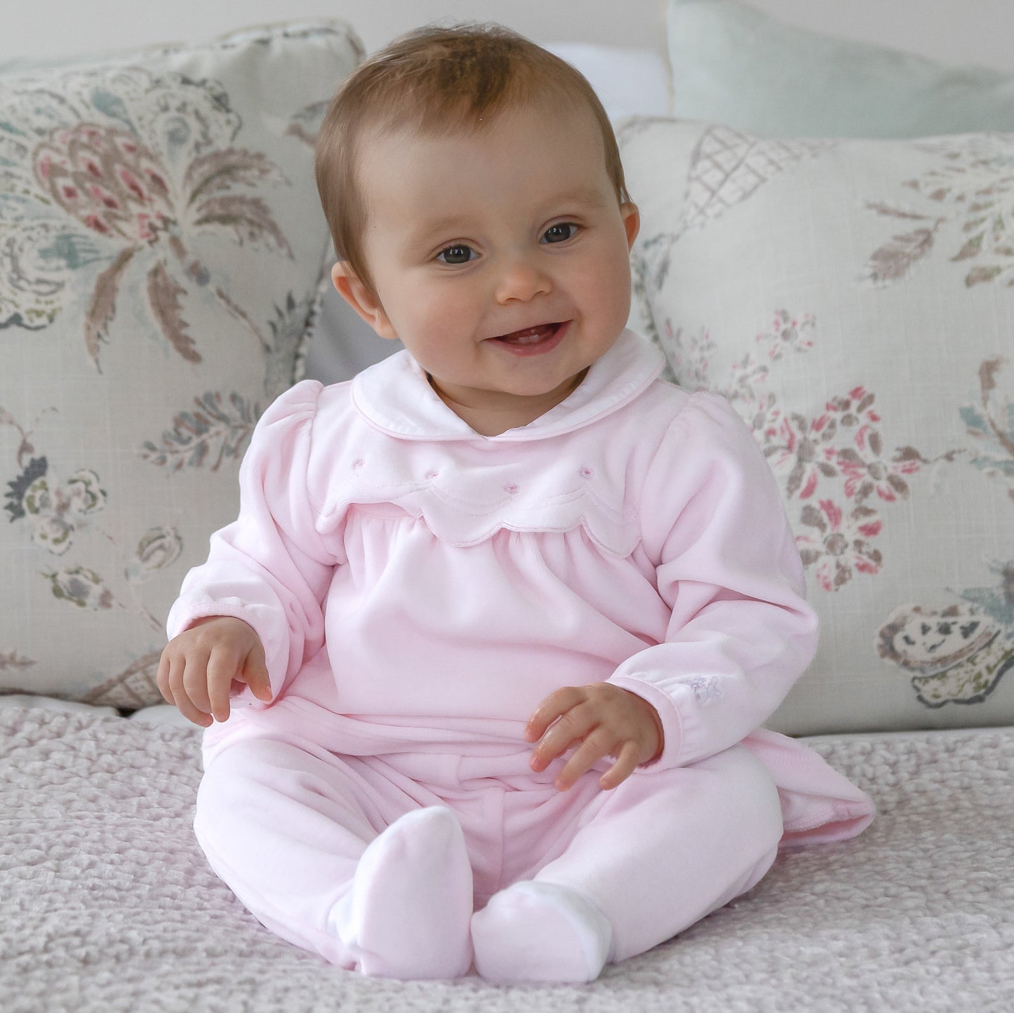 Emile Et Rose Girls Pink Velour Two Piece Set Michelle