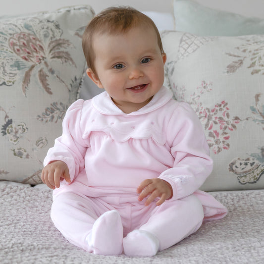 Emile Et Rose Girls Pink Velour Two Piece Set Michelle