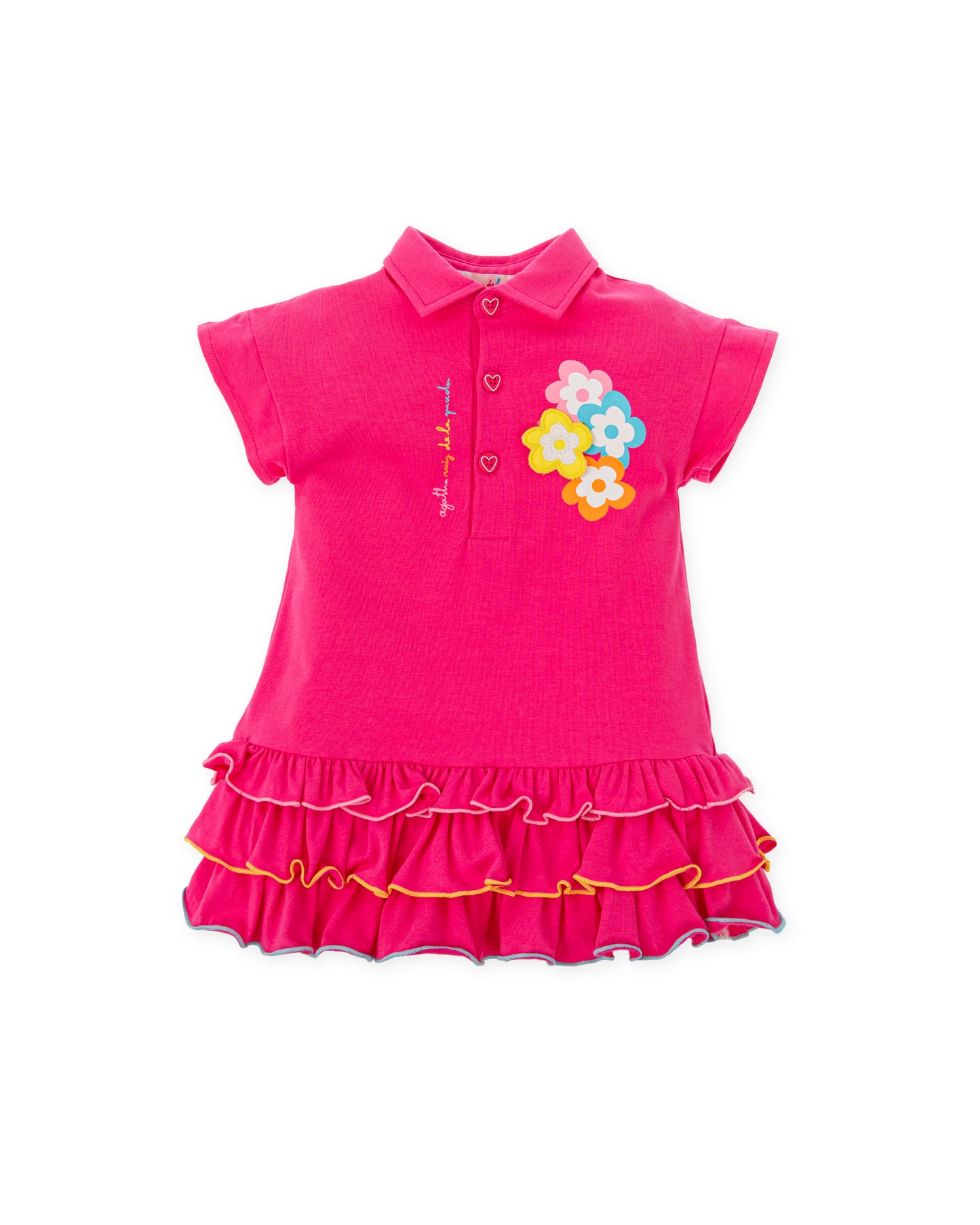 Agatha Ruiz De La Prada Fuchsia Ruffle Dress 8200
