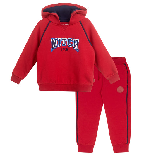 Mitch and Son Chili Red Hooded Tracksuit Benny image 0