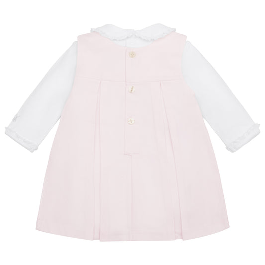 Emile Et Rose Baby Girls Pink Pinafore Dress Set Kendall