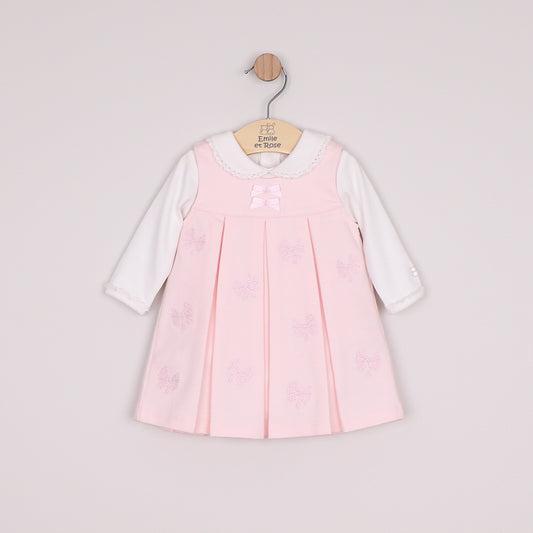 Emile Et Rose Girls Pink Pinafore Dress Set Mitzi